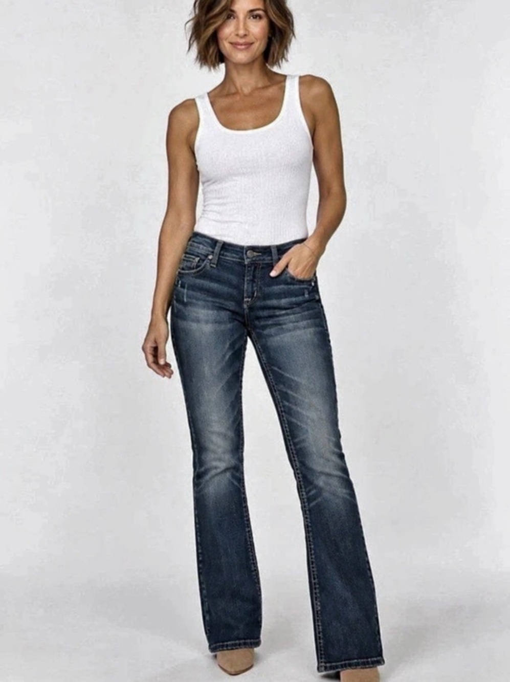 NWT Silver Jeans Co Tuesday Universal Fit Bootcut Jeans Women’s 31x32 Indigo